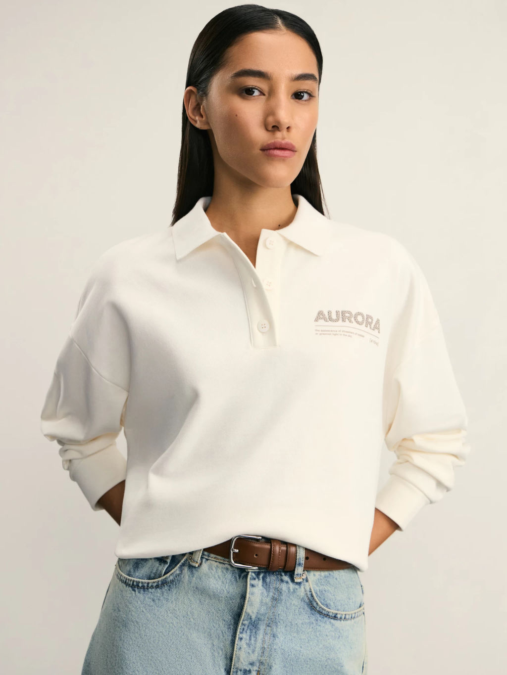 Толстовка поло из хлопка / Zarina  фото 7