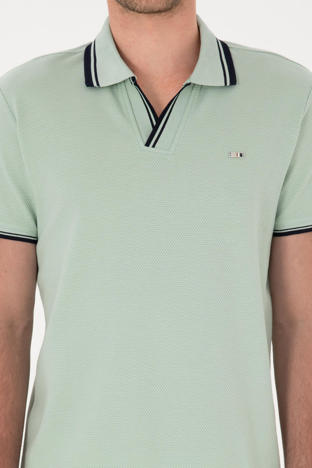 Erkek Slim Fit Ka__k Yaka Su Ye_ili Ti__rt Sepette S_rpriz _ndirim - U.s. polo assn фото 6