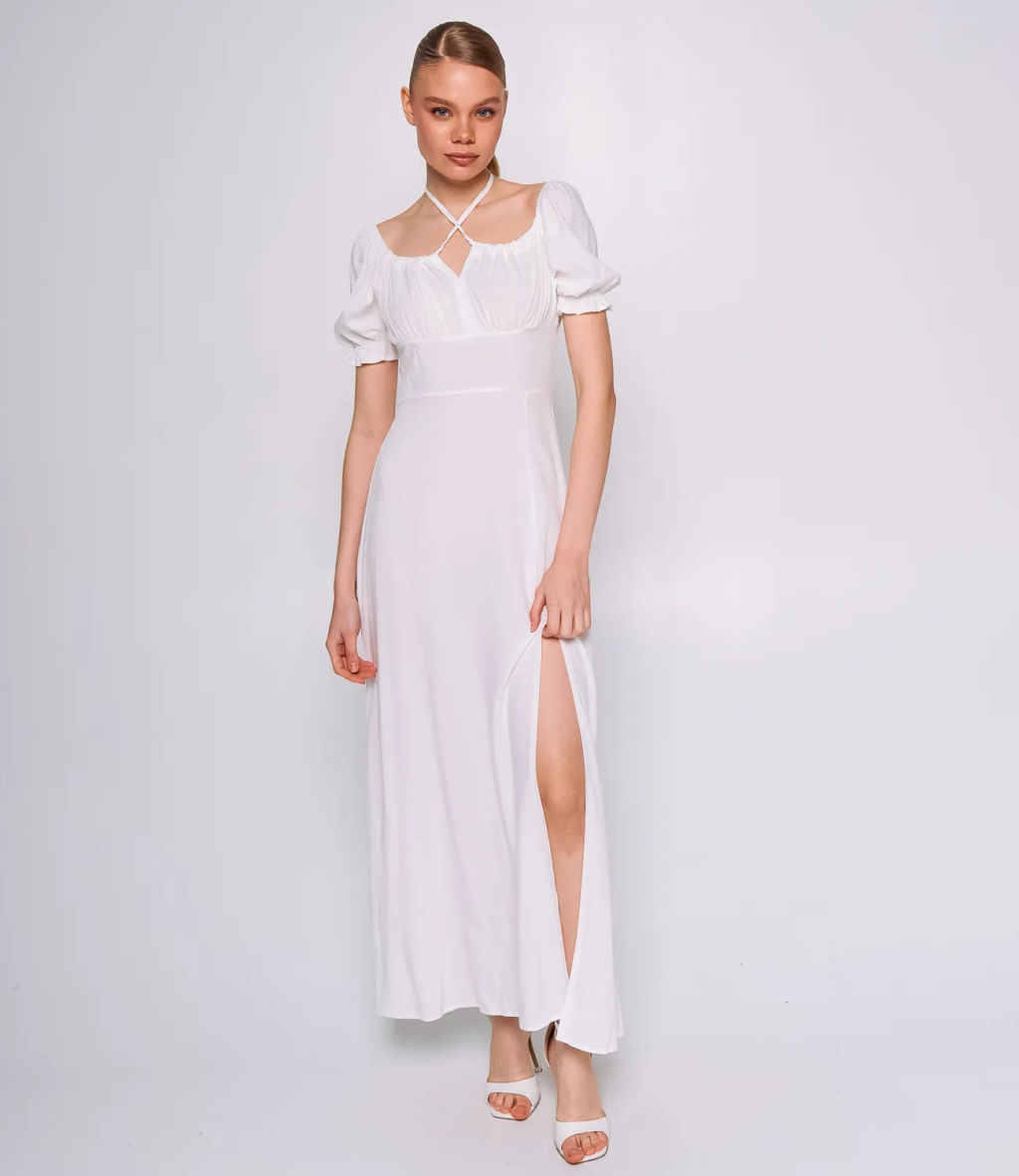 Платье #ОКТ035002, белый