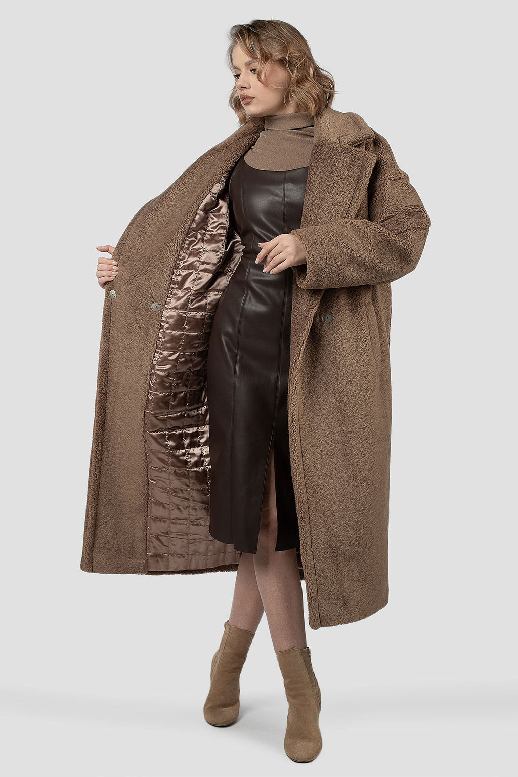 02-3256 Пальто женское утепленное - El podio фото 2
