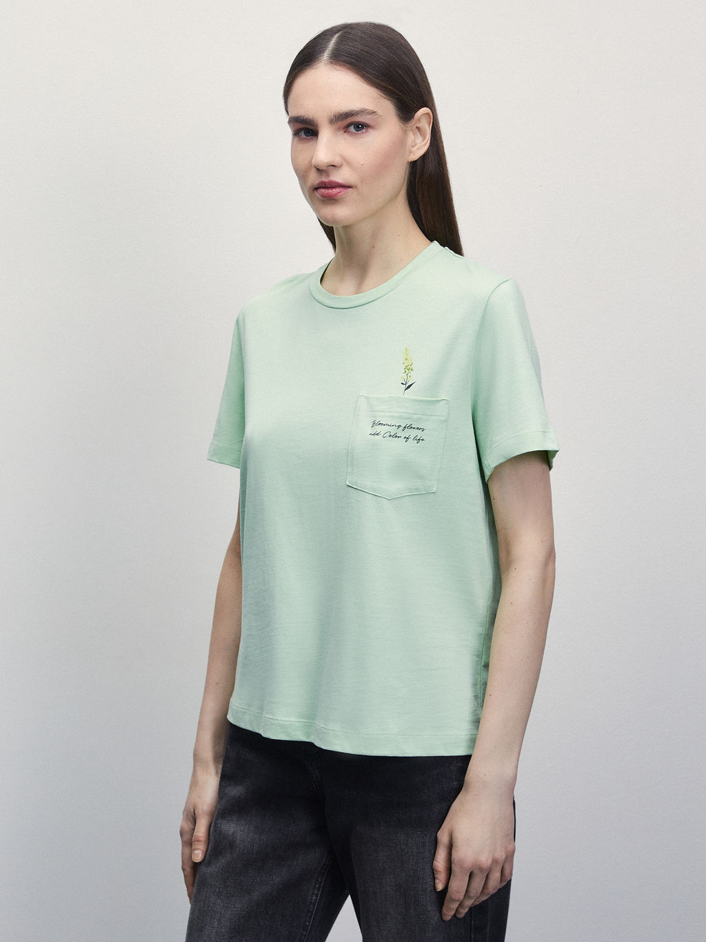 Футболка с карманом / Zarina  фото 4