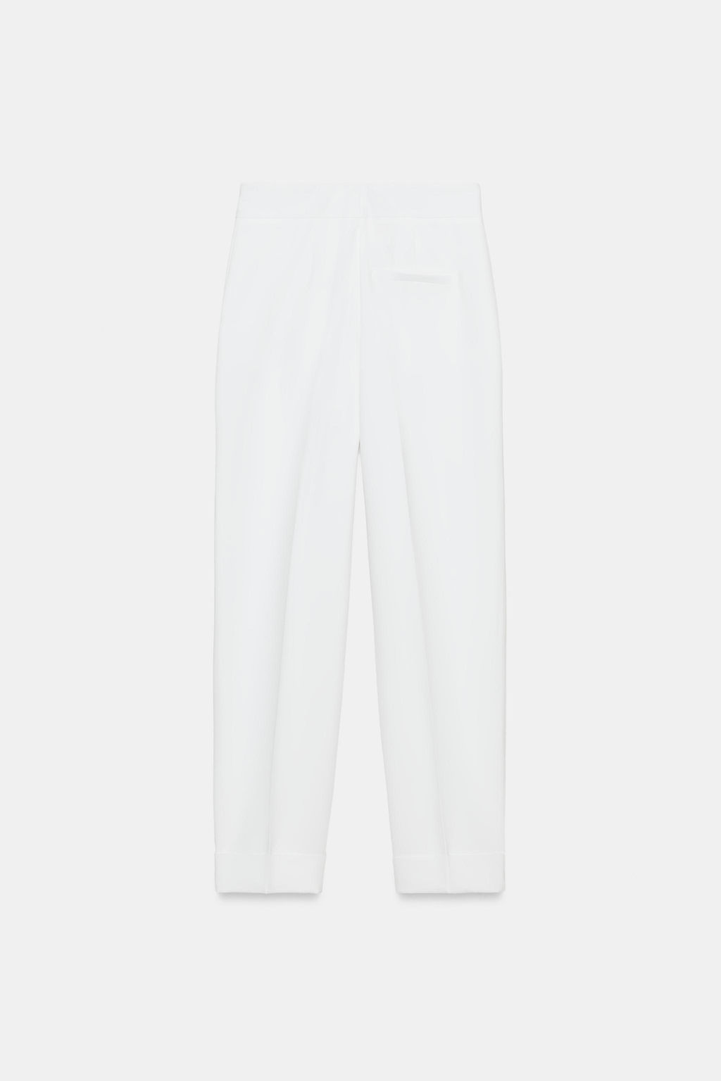 PANTAL?N PLIEGUES VUELTA BAJO / Blanco - Zara фото 8