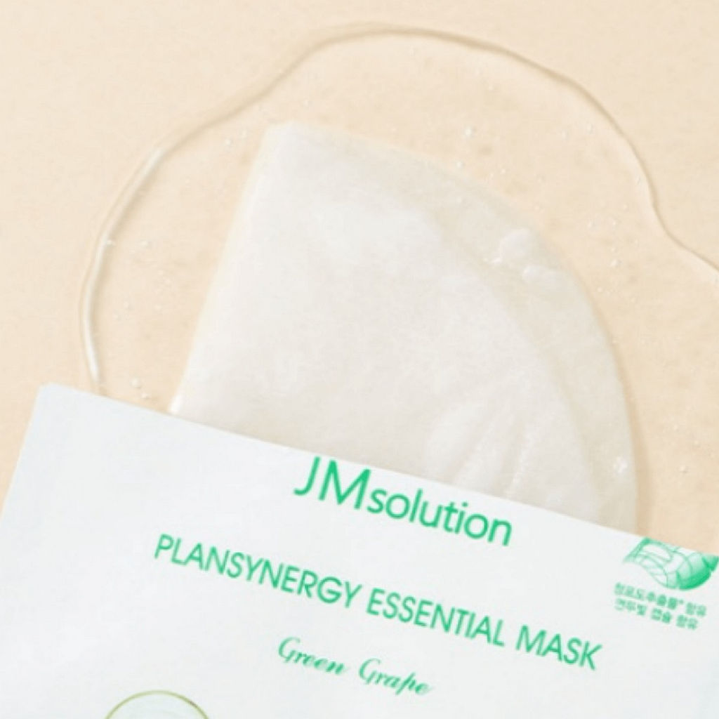 Jmsolution Тканевая маска для лица ревитализирующая с зелёным виноградом / Plansynergy Essential Mask Green Grape, 30 мл