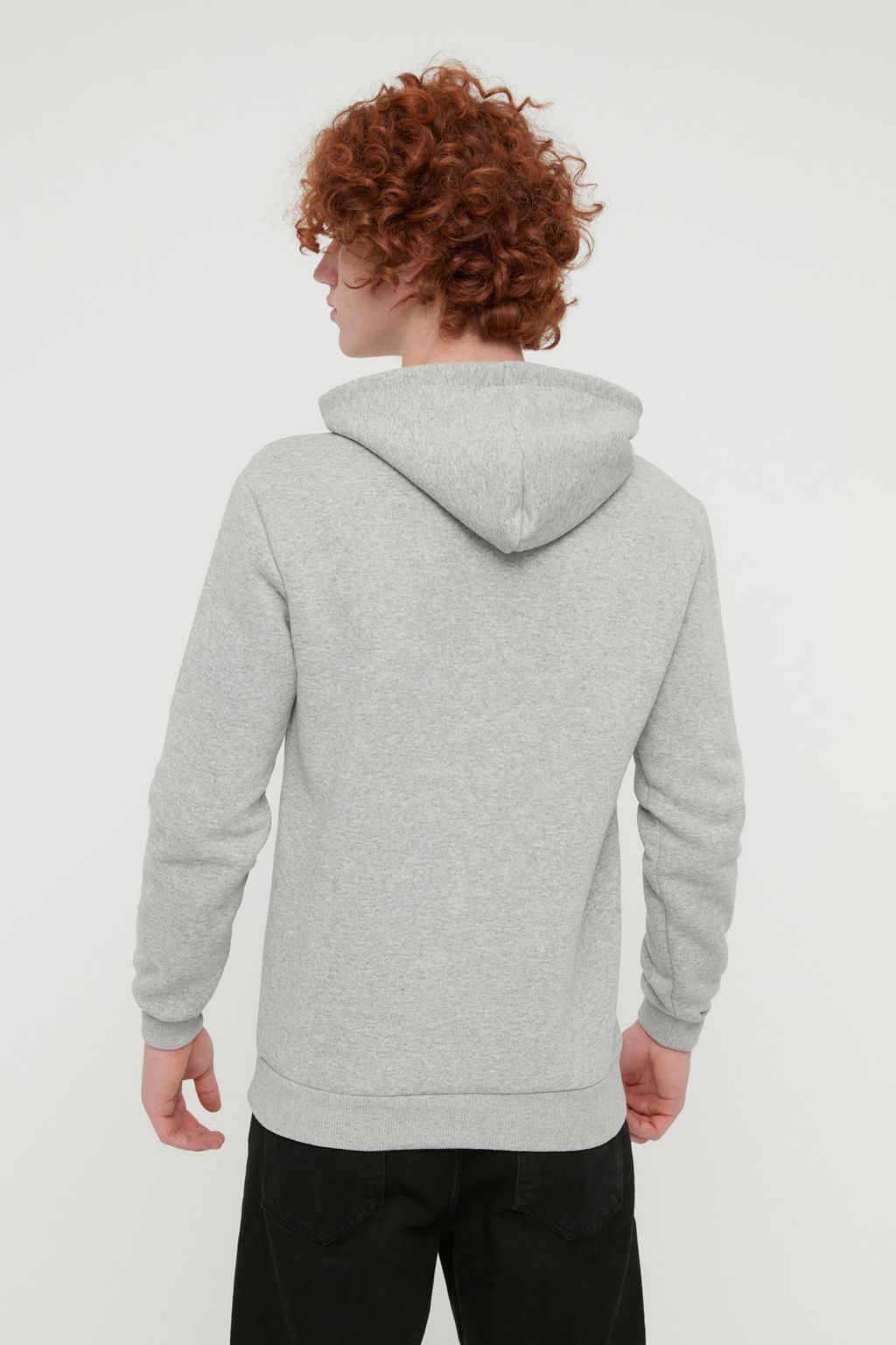 TRENDYOL MAN Vizon Basic Regular/Normal Kesim Kapusonlu Ici Polarl? Kanguru Cepli Sweatshirt TMNAW20SW0163 - Trendyolmilla фото 9