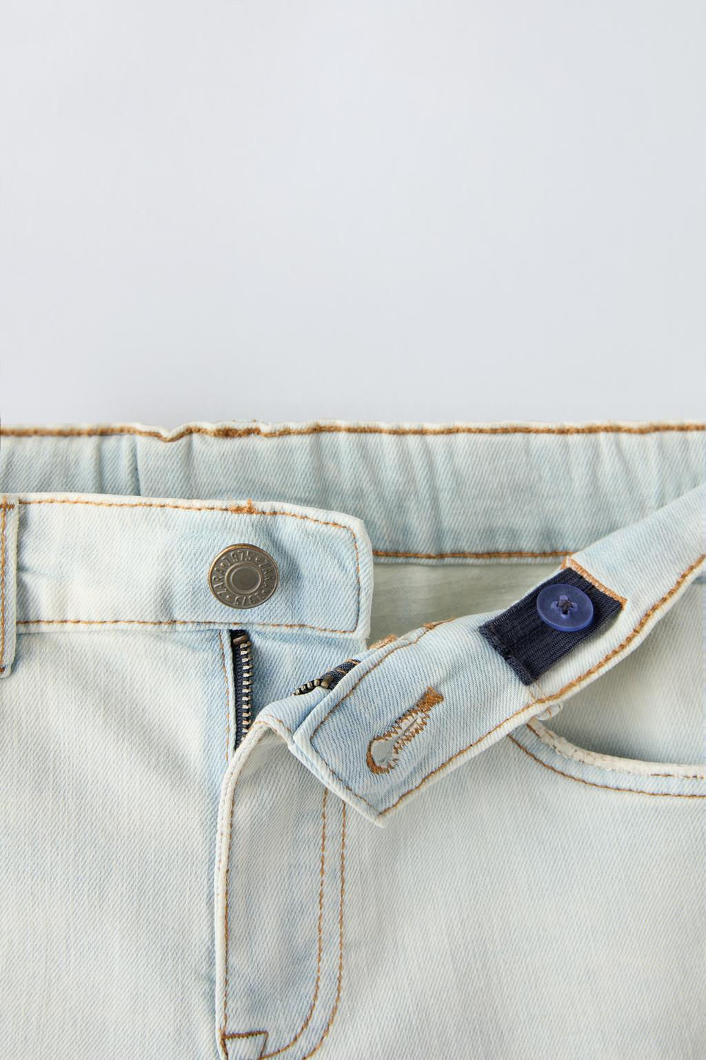 REGULAR FIT DENIM BERMUDA SHORTS - Zara фото 3