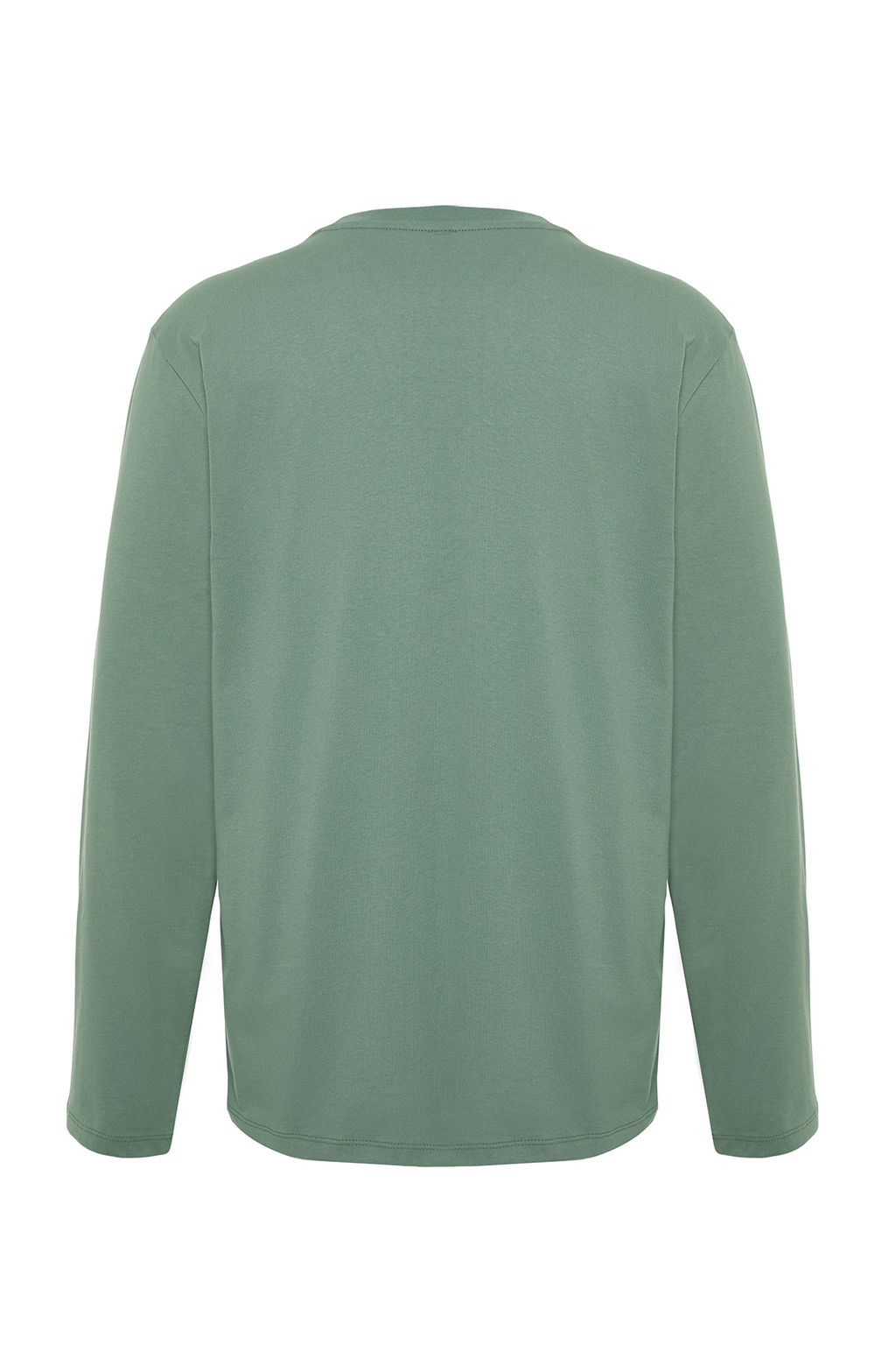 TRENDYOL MAN Siyah Basic Regular/Normal Kesim Bisiklet Yaka Uzun Kollu %100 Pamuk Tok Kumas T-shirt TMNAW21TS0208 - Trendyolmilla фото 46