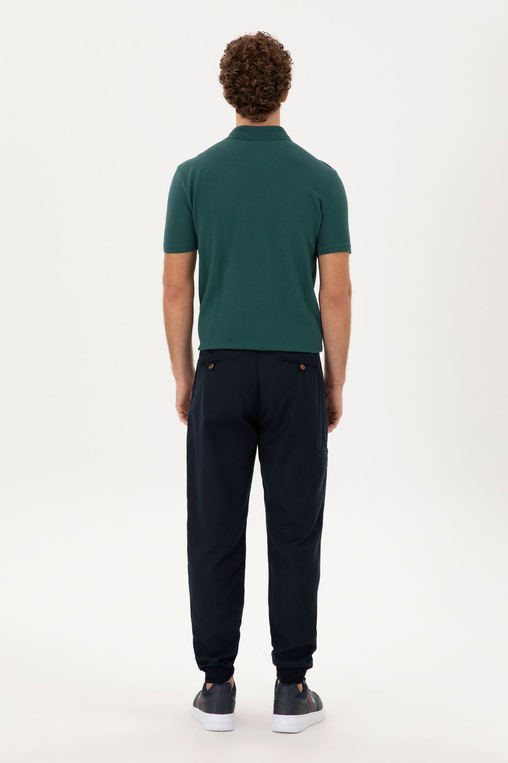 Мужские темно-синие брюки из плотной ткани - U.s. polo assn фото 10