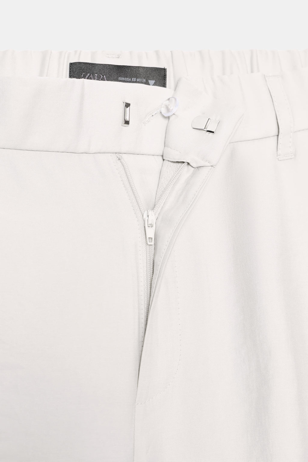 Брюки Zara Fluido Pliegues светло‑серые