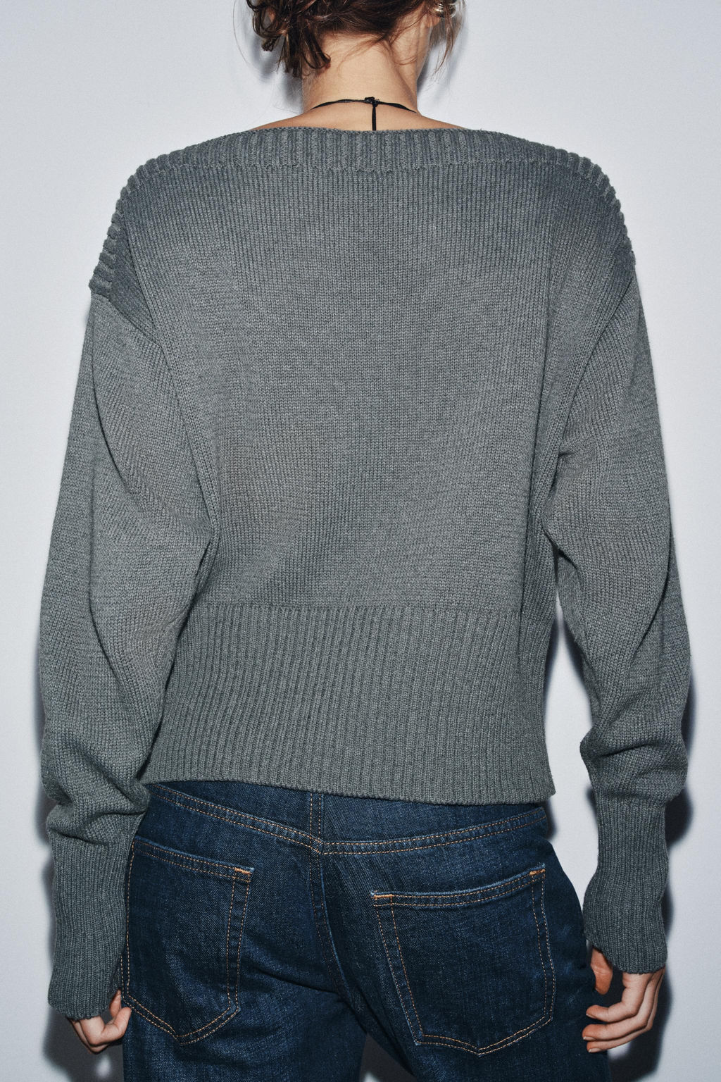 BOAT NECK KNIT SWEATER - Zara фото 12