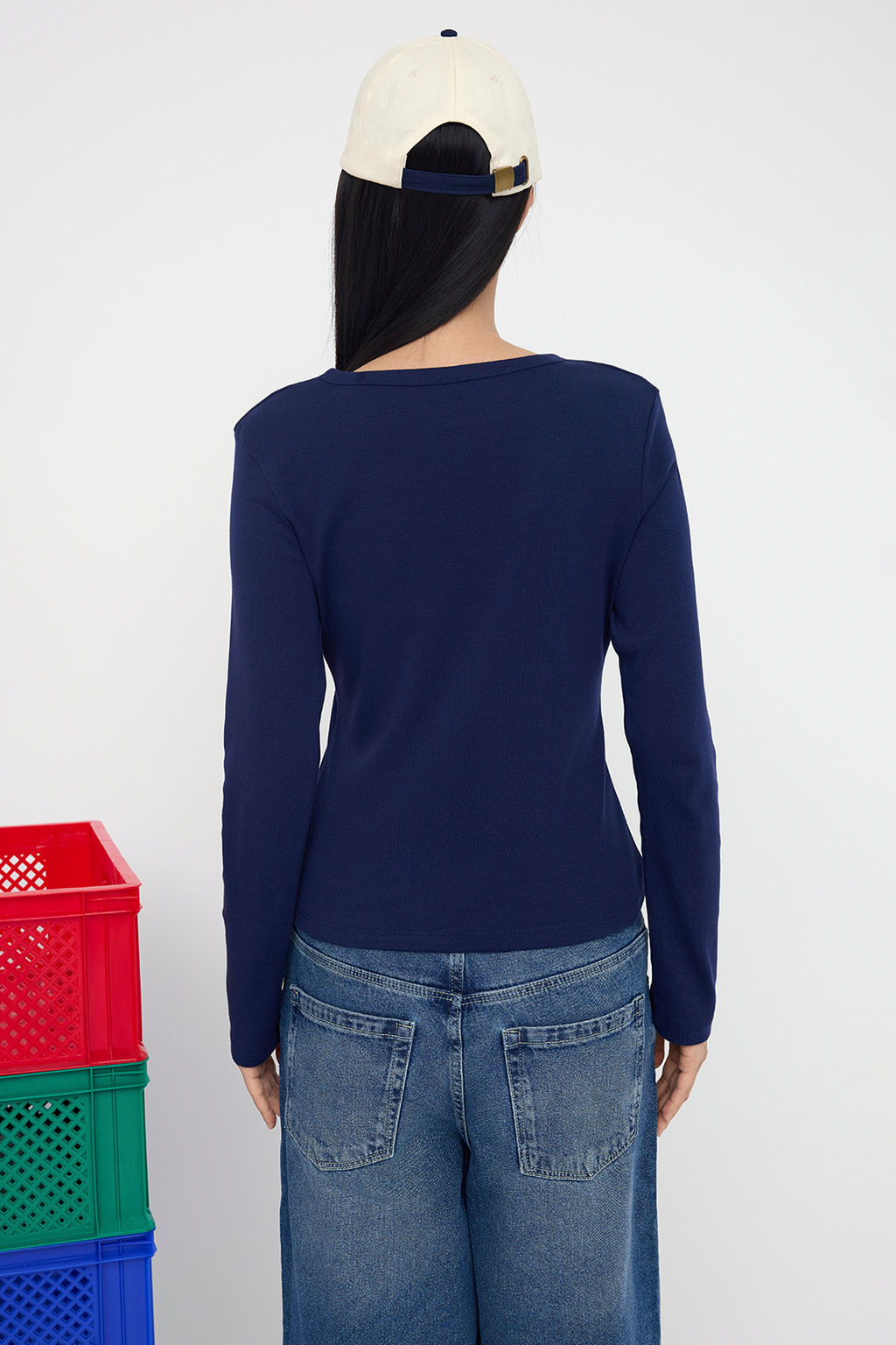 Teen Pembe Dugmeli Vucuda Oturan Esnek Orme Bluz | TWOAW26BZ00007 - Trendyolmilla фото 10