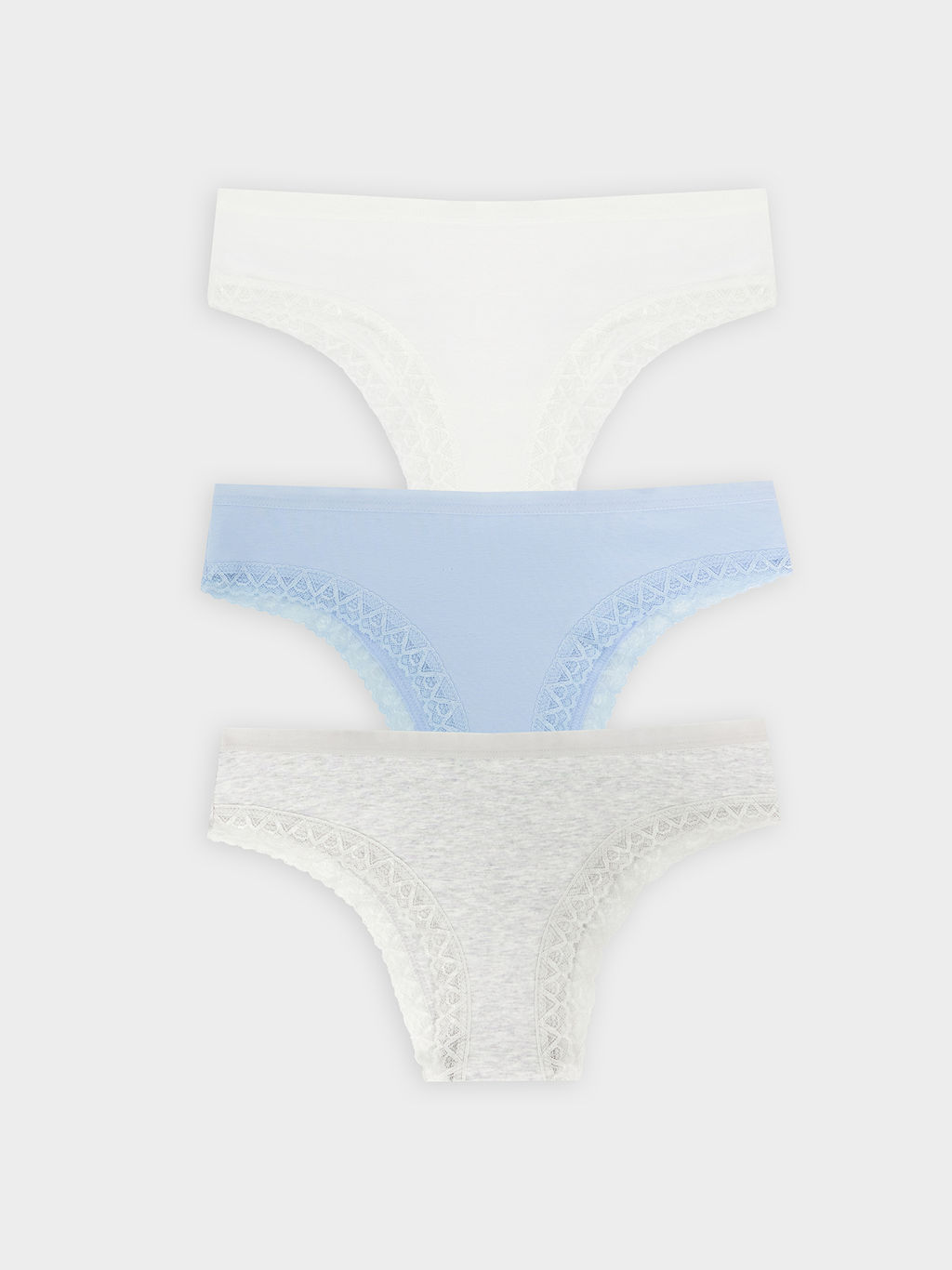 Трусы женские слипы мультипак (3 шт.) в сумрачно-белом цвете сумрачно -белый 412281-3 - Mark formelle фото 8