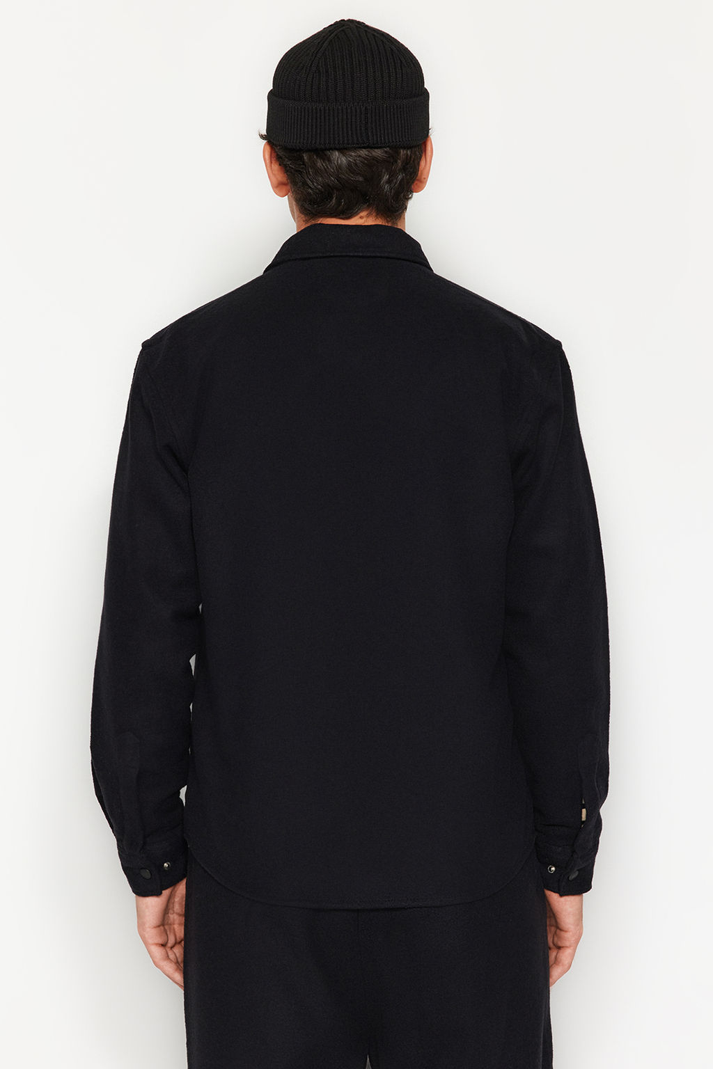 TRENDYOL MAN Siyah Relaxed Fit Kase C?t C?t Kapamal? K?sl?k Dokulu Ceket Gomlek TMNAW24GO00050 - Trendyolmilla фото 6