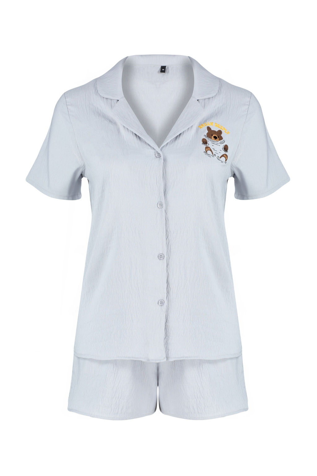 Trendyolmilla Gri Ay?c?kl? Sortlu Dokuma Pijama Tak?m? THMSS24PT00065 фото 7