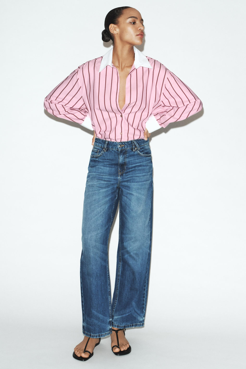 JEANS Z1975 STRAIGHT-LEG HIGH-WAIST - Zara фото 10