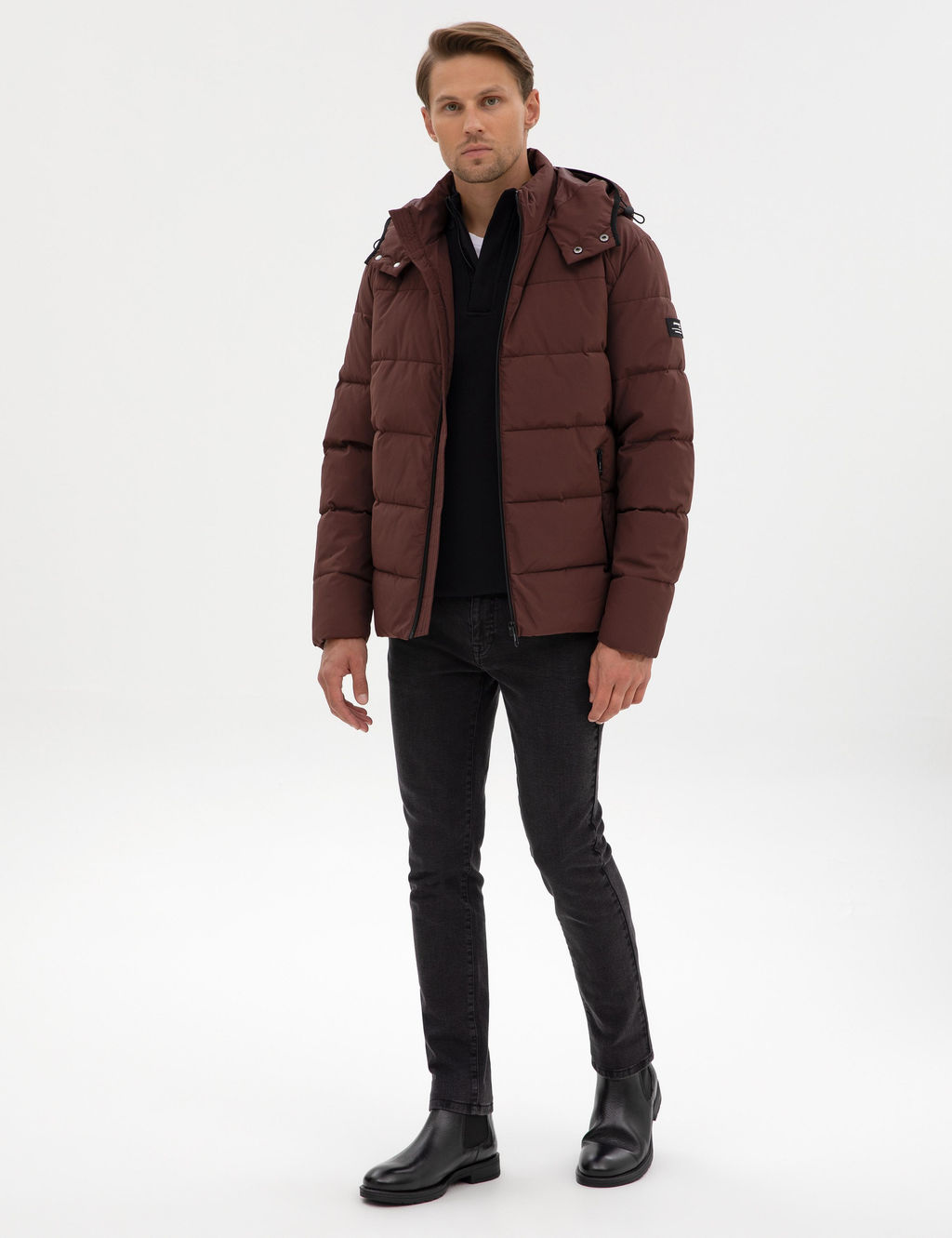 Kahverengi Kap__onlu _i_me Mont - Pierre cardin фото 4