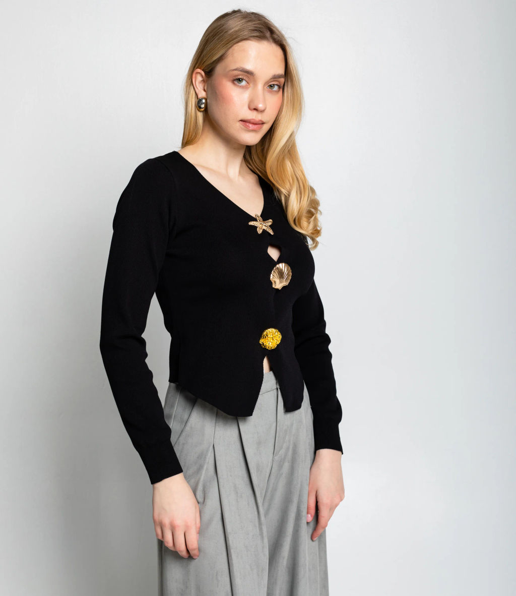 Кардиган #КТ308 (4), чёрный