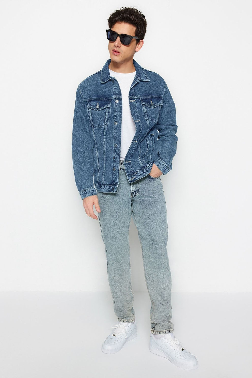 TRENDYOL MAN Premium Lacivert Regular Fit Denim Kot Ceket TMNSS23CE00023 - Trendyolmilla фото 4