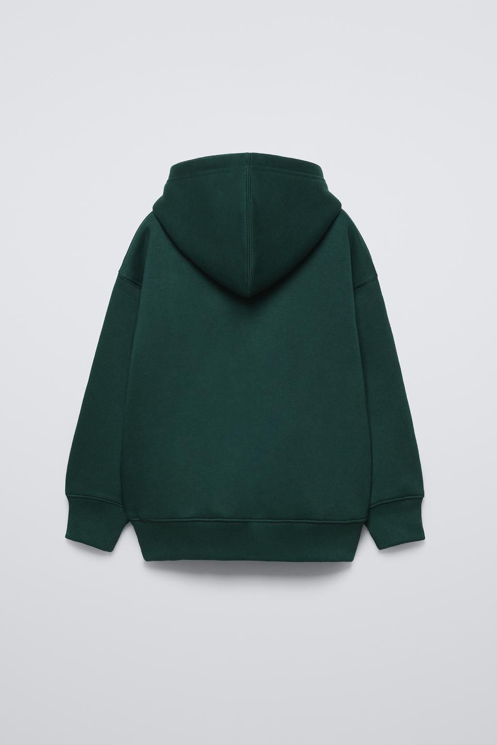 HOODIE WITH TERRY SLOGAN - Zara фото 6