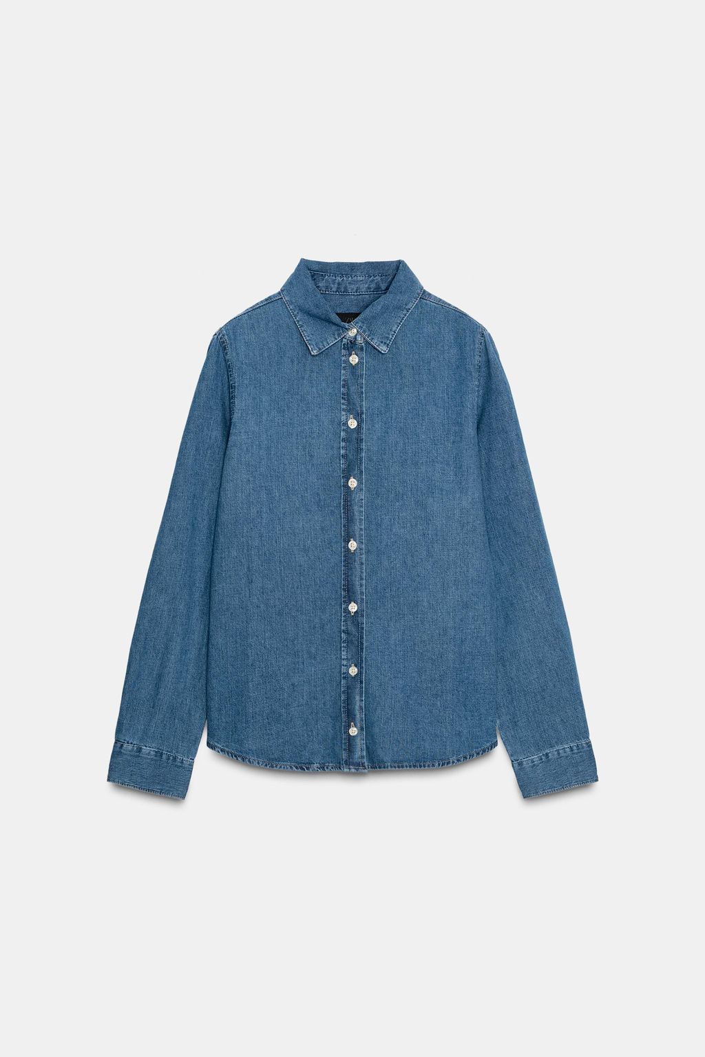 ZW COLLECTION SLIM DENIM SHIRT - Zara фото 3