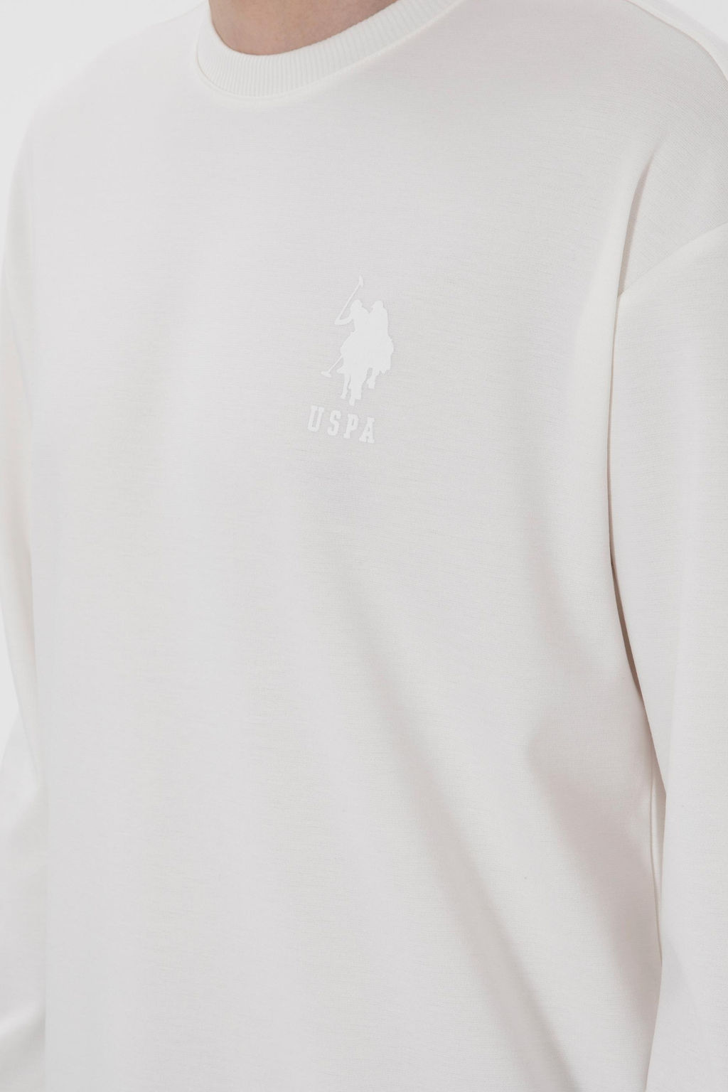 Erkek Beyaz Sweatshirt Sepette S_rpriz _ndirim - U.s. polo assn фото 7
