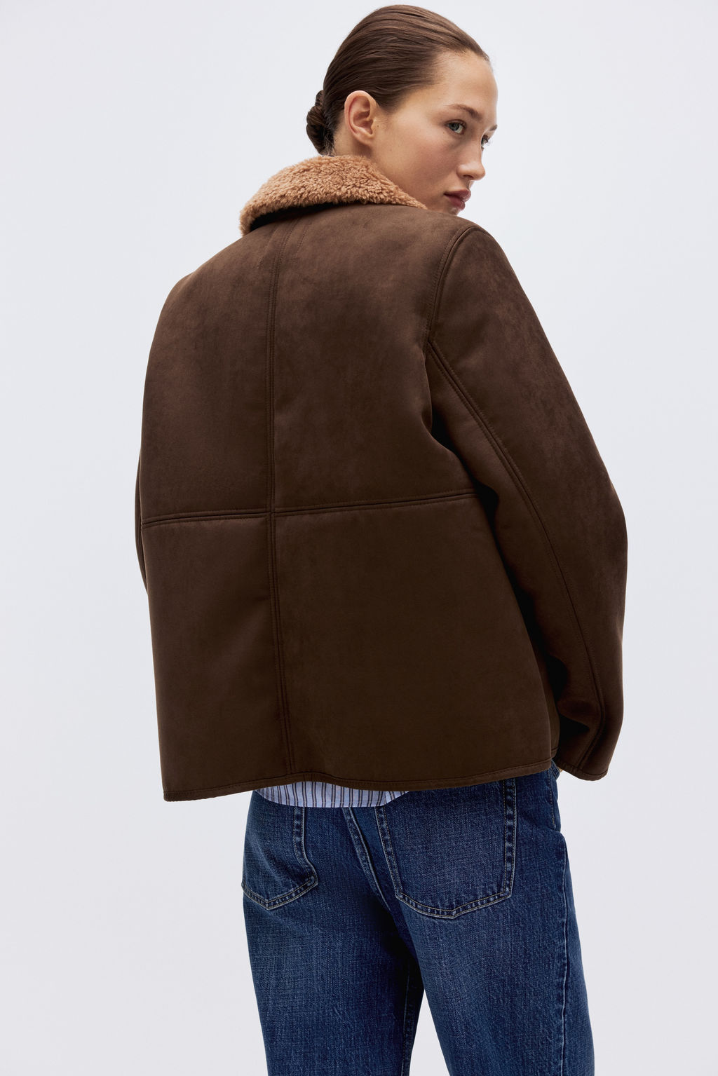 Chaqueta con cuello de borreguito - H&m фото 3