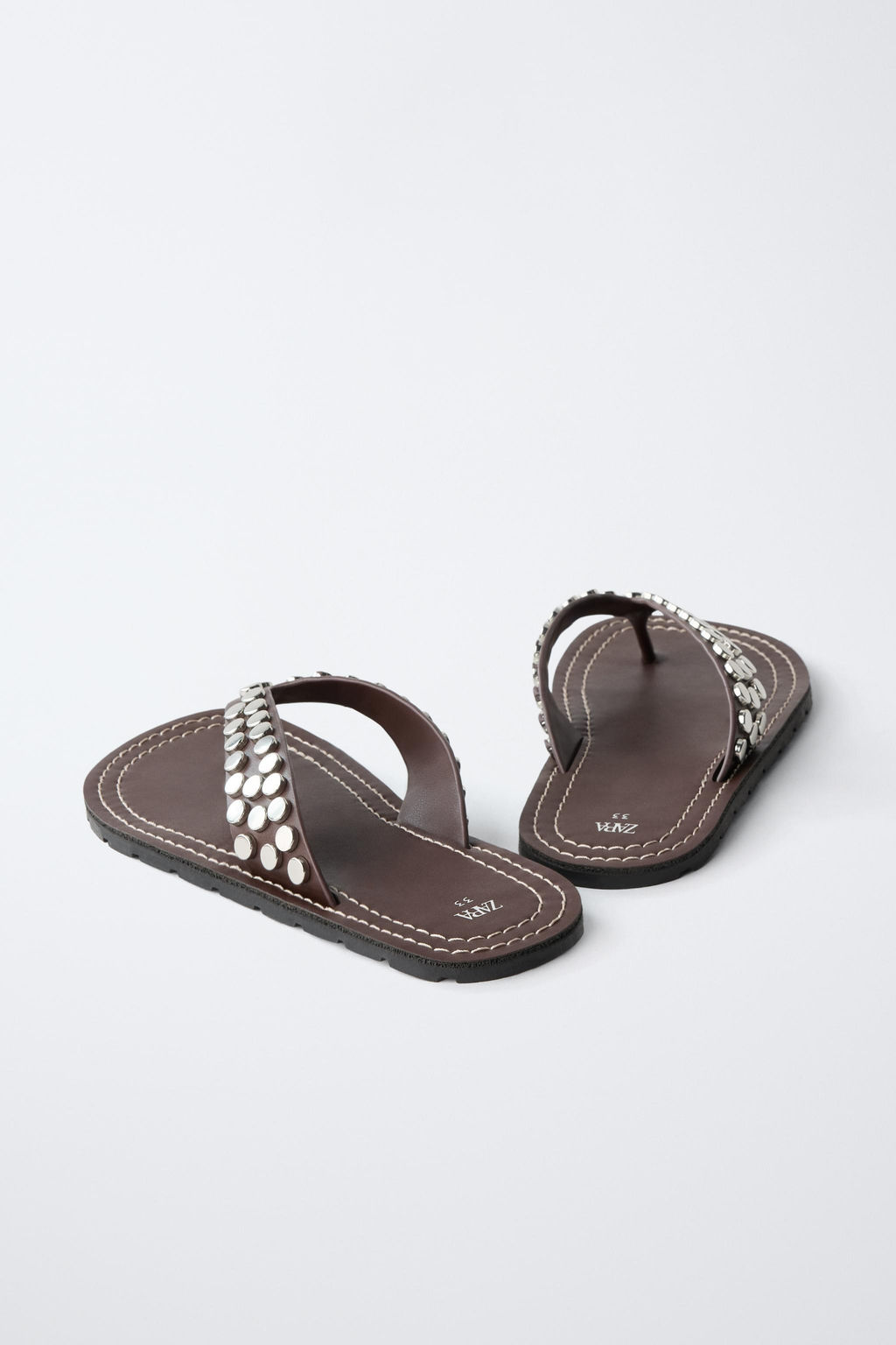 SANDALIA TACHAS / Marr?n - Zara фото 5