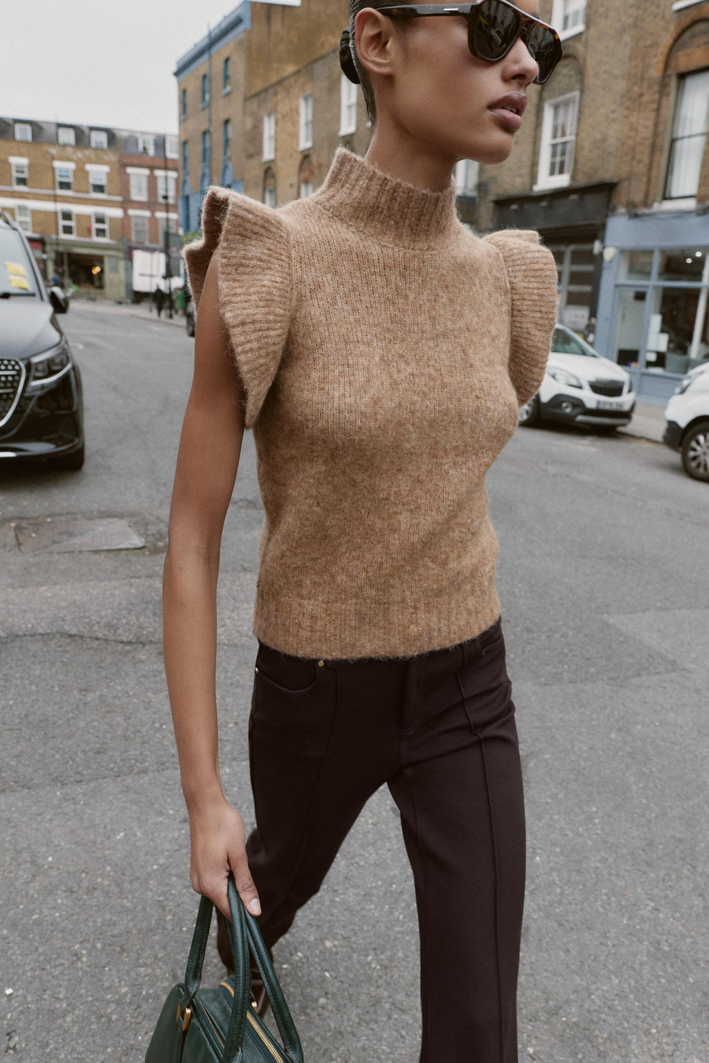 WOOL TOP WITH RUFFLES - Zara фото 3