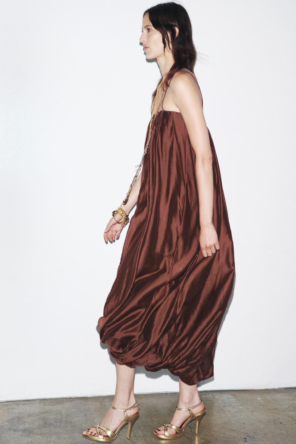 ZW COLLECTION MULTI-POSITION BALLOON DRESS - Zara фото 6