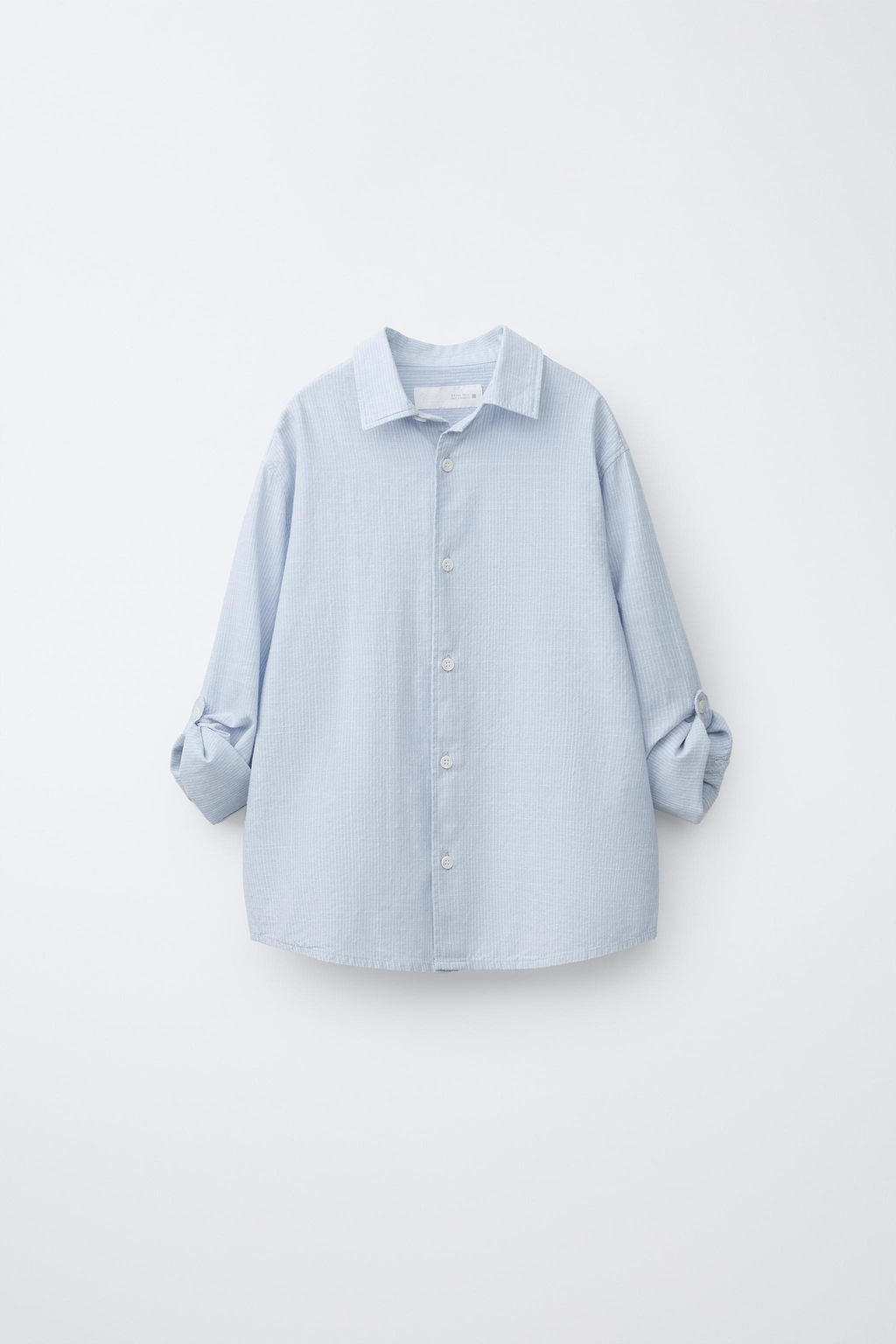 CAMISA ALGOD?N RAYAS / Azul - Zara фото 3