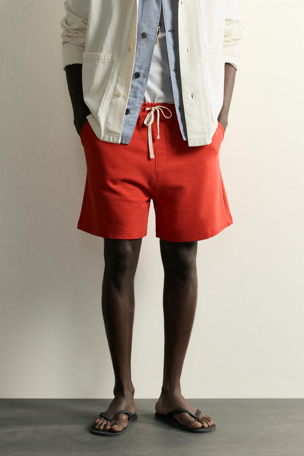 BERMUDA JOGGER RELAXED FIT / Rojo - Zara фото 2
