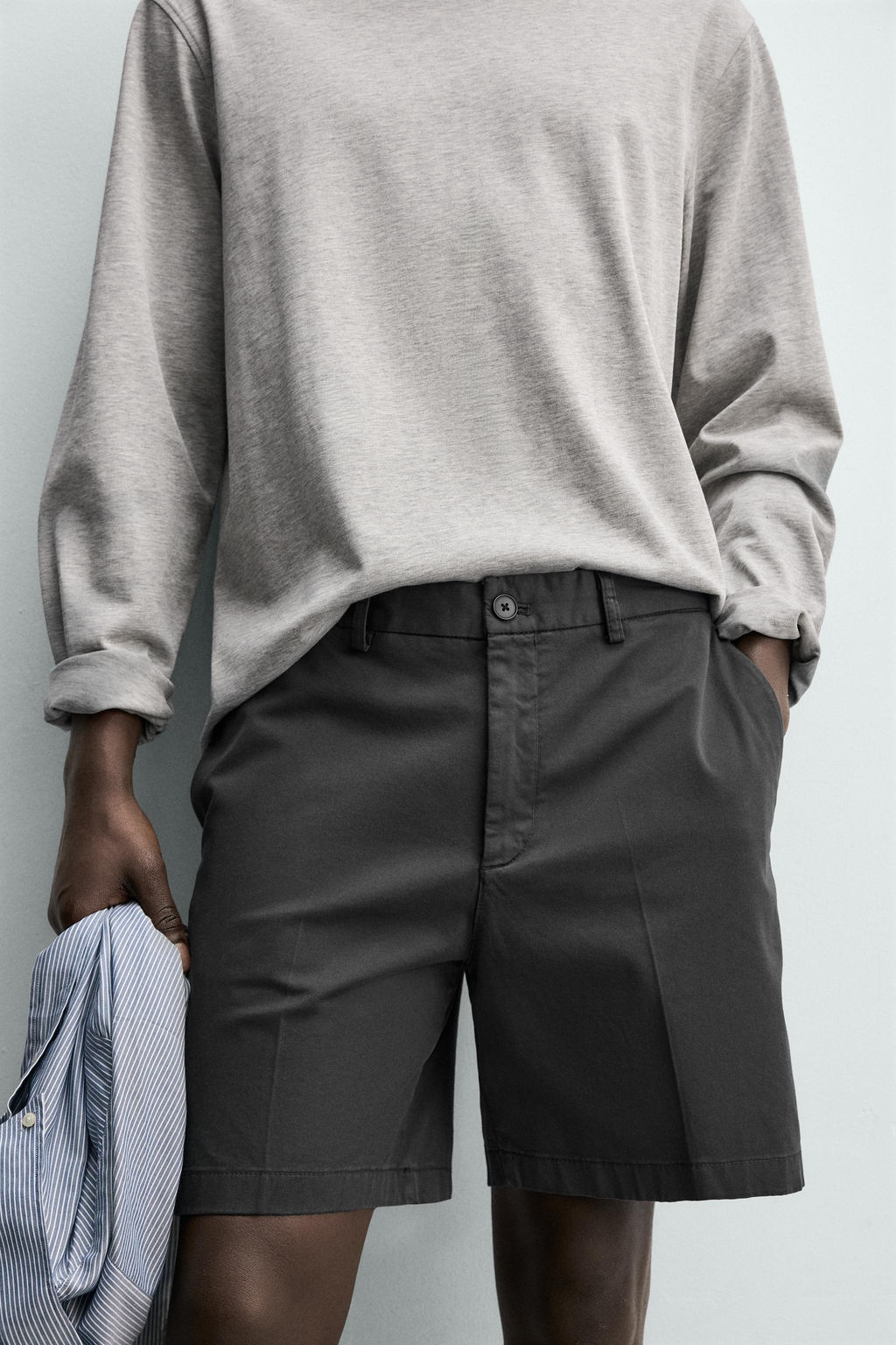 BERMUDA CHINO REGULAR FIT / Marino