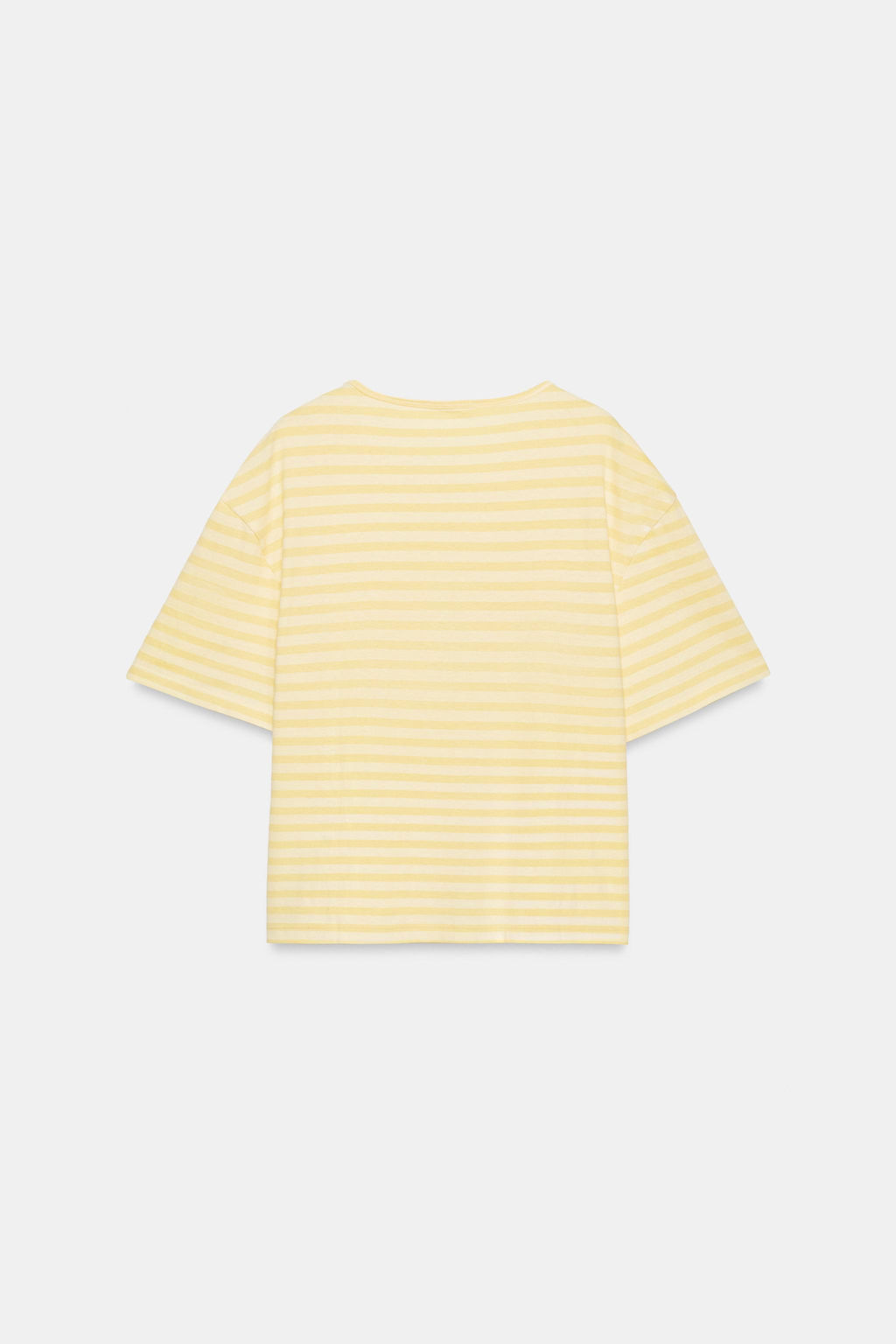 CAMISETA MANGA CORTA RAYAS / Amarillo - Zara фото 6