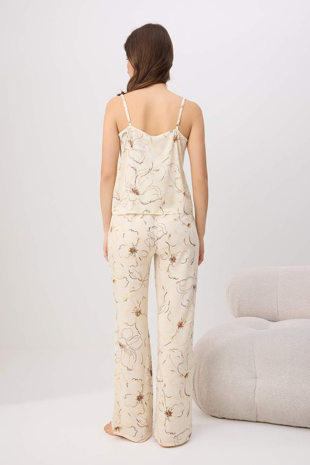 Cok Renkli Cicekli Shally Dokuma Pijama Tak?m? THMSS26PT00107 - Trendyolmilla фото 4