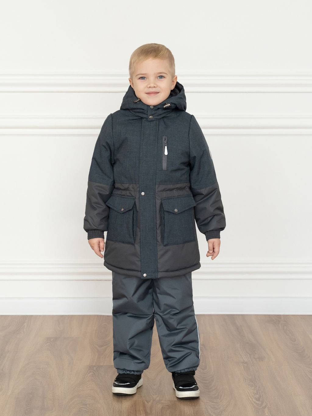 Куртка детская зимняя графит