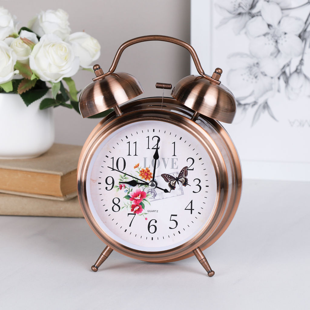 Будильник 13,5х6,5х20 см / 672-1 /уп 40/