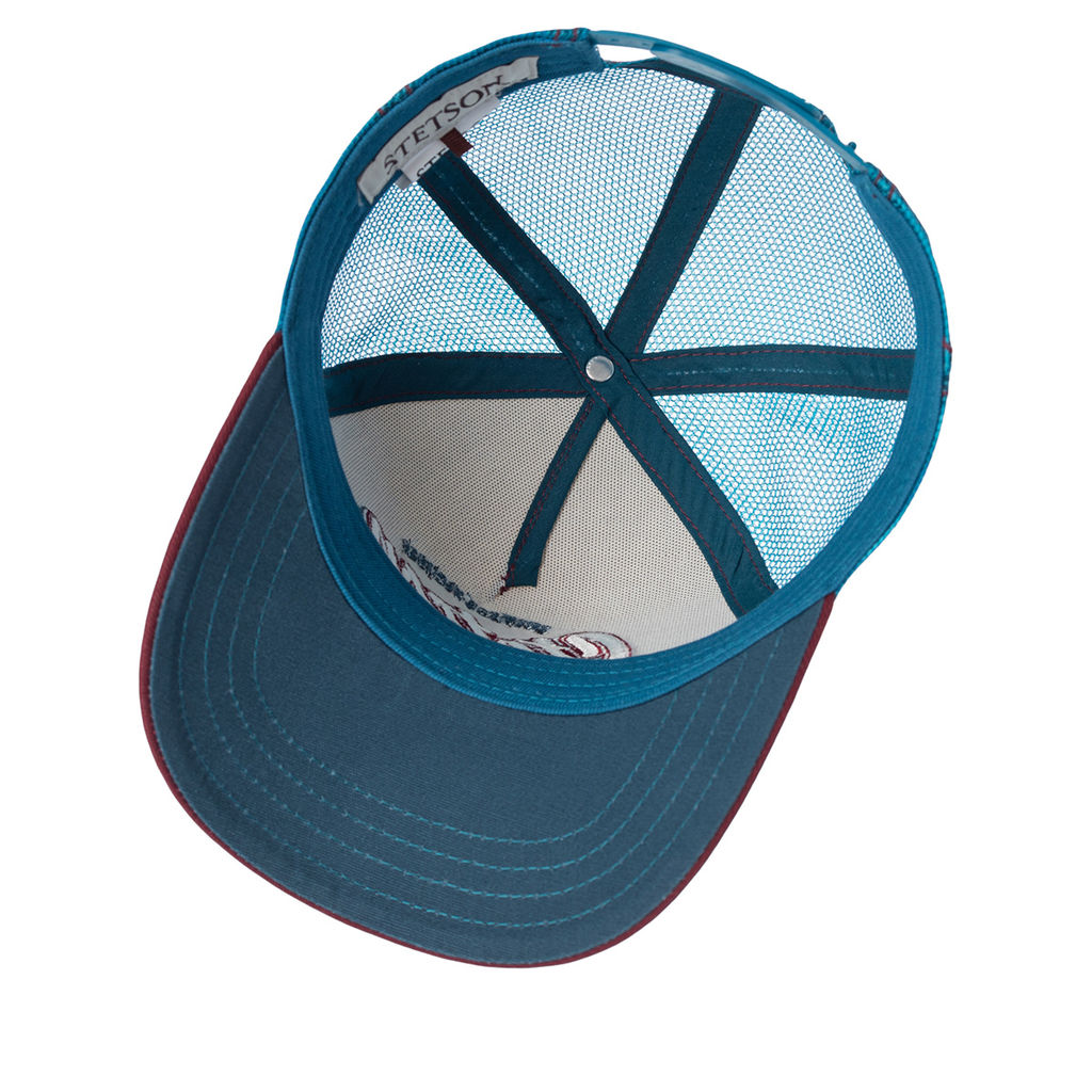 Бейсболка STETSON арт. 7741108K TRUCKER CAP ONE FOR ALL (бордовый / белый)  фото 3
