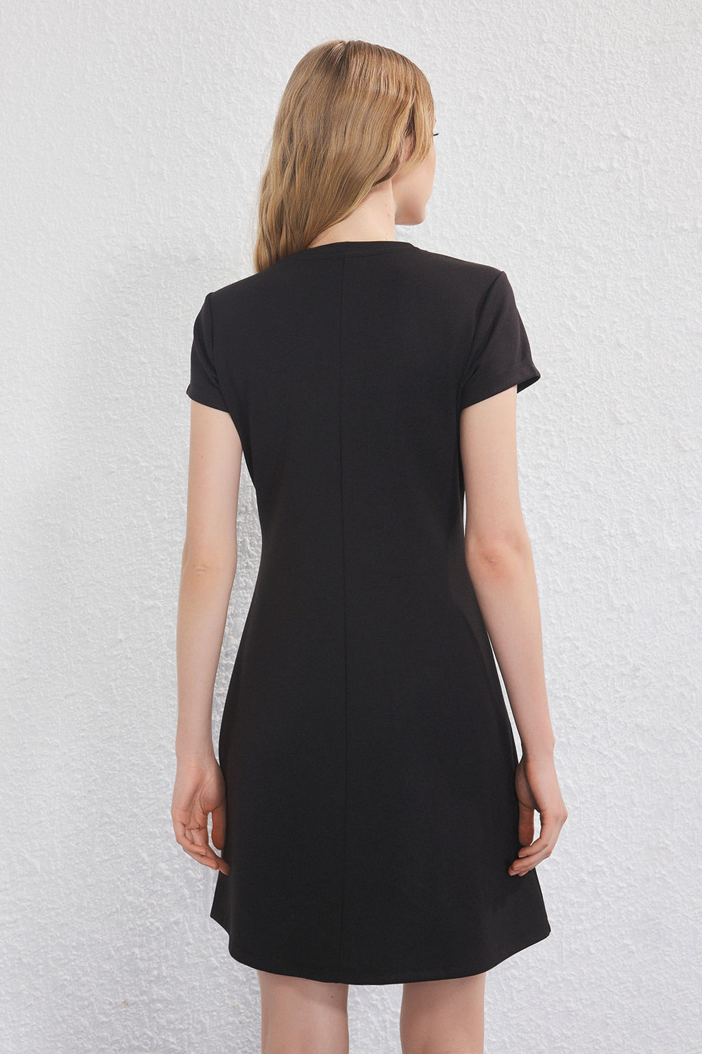 TRENDYOLMILLA Siyah A Line/Can Kesim Midi Orme Elbise TWOSS25EL00781  фото 4