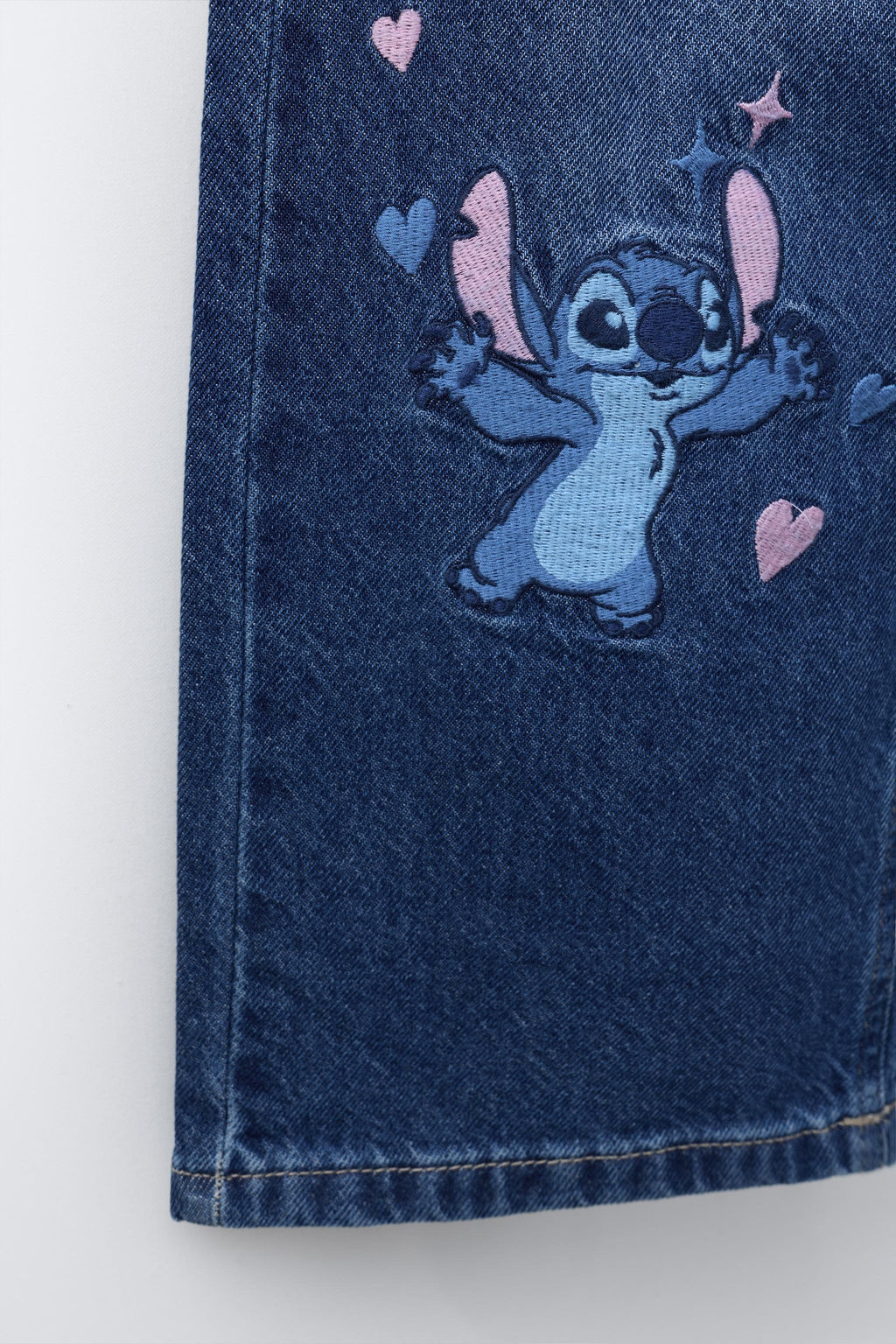 LILO & STITCH DISNEY EMBROIDERED WIDE-LEG JEANS - Zara фото 8