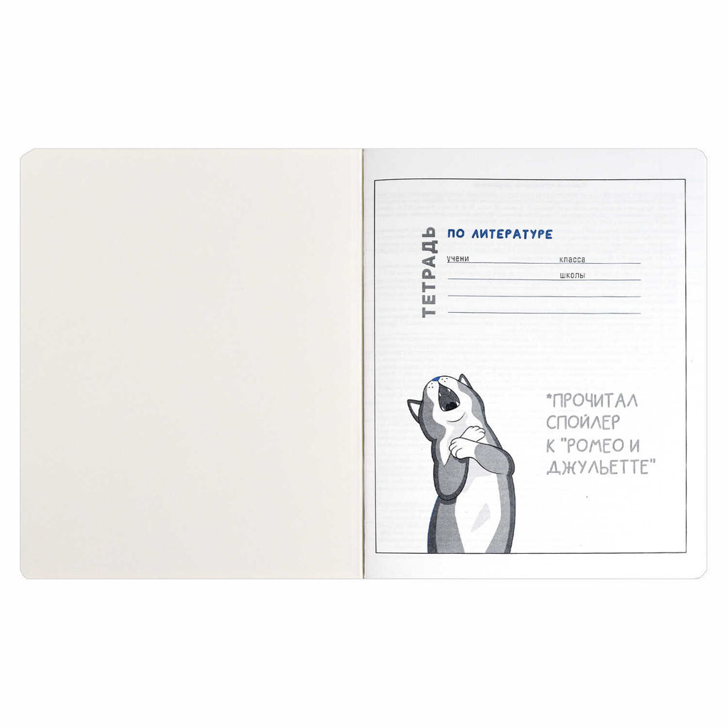 Тетрадь предметная арт. 69832/ 16 КОТЫ МЕМЫ ЛИТЕРАТУРА