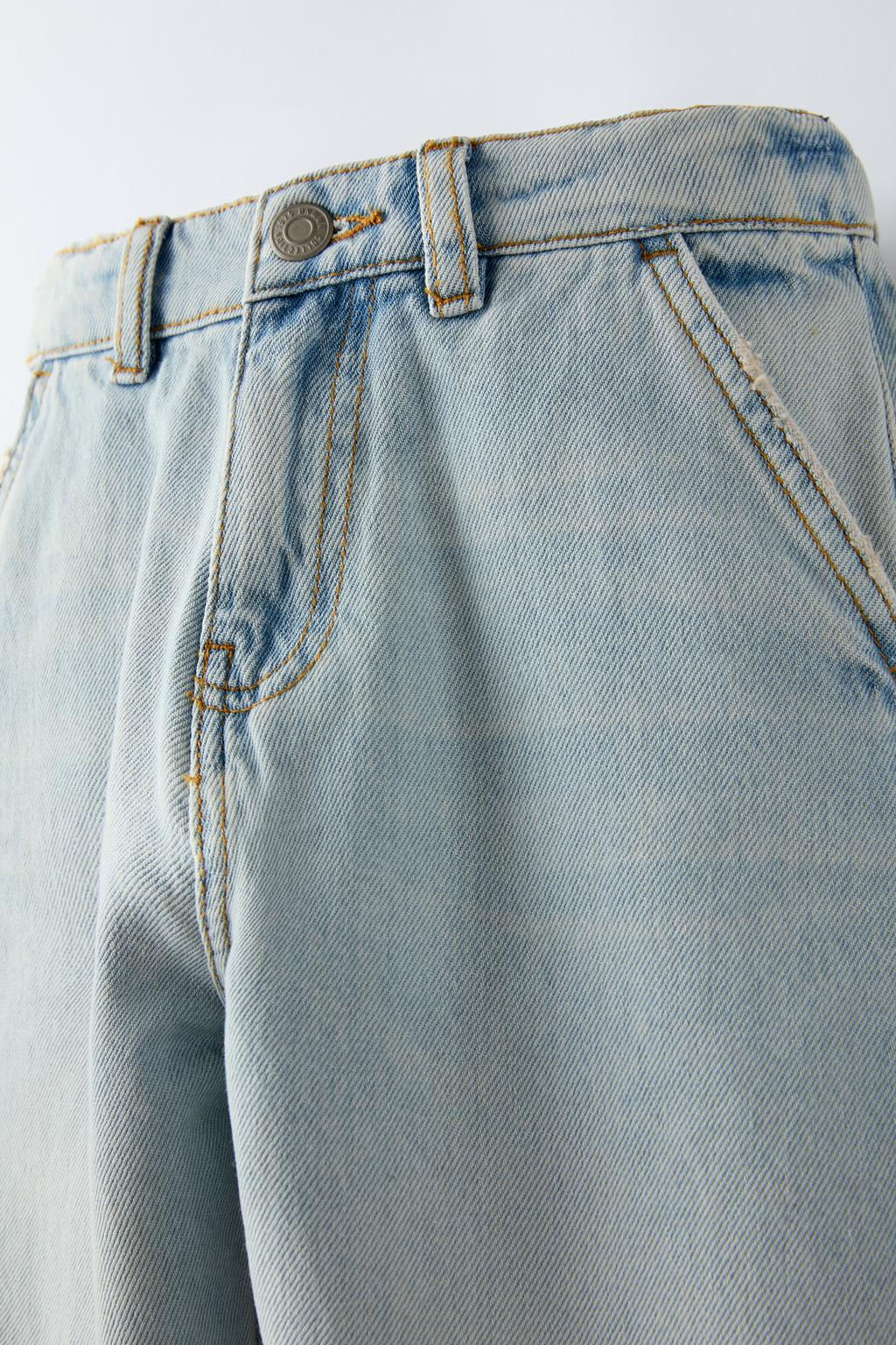 DENIM CARPENTER BERMUDA SHORTS - Zara фото 3