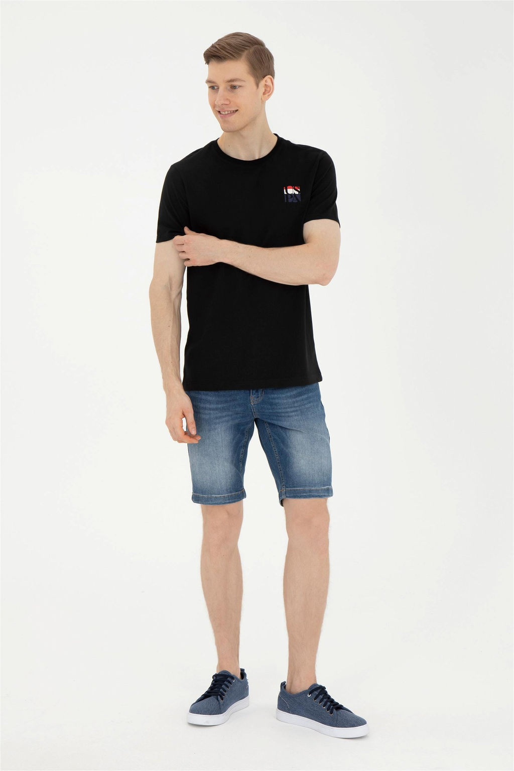 Мужская черная футболка - U.s. polo assn фото 4