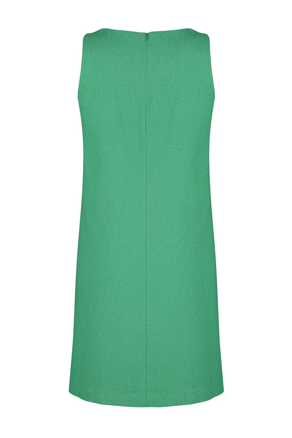 TRENDYOLMILLA Kahverengi Genis Kesim Keten Gorunumlu Kolsuz Mini Dokuma Elbise TWOSS23EL01497  фото 18