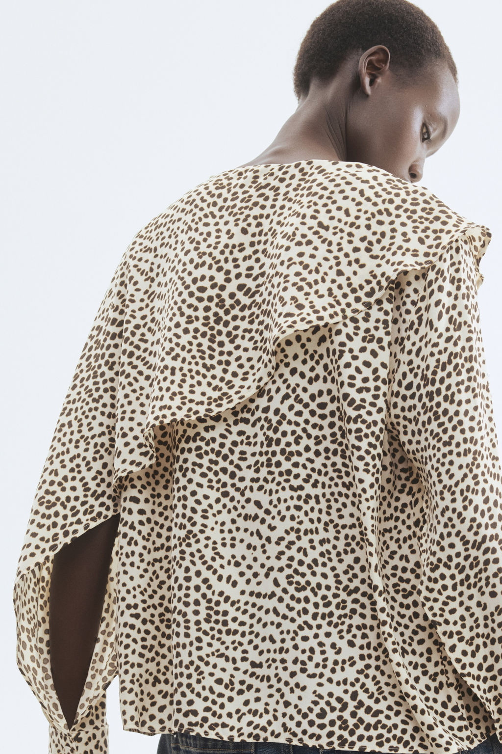 Blusa con capa decorativa - H&m фото 4