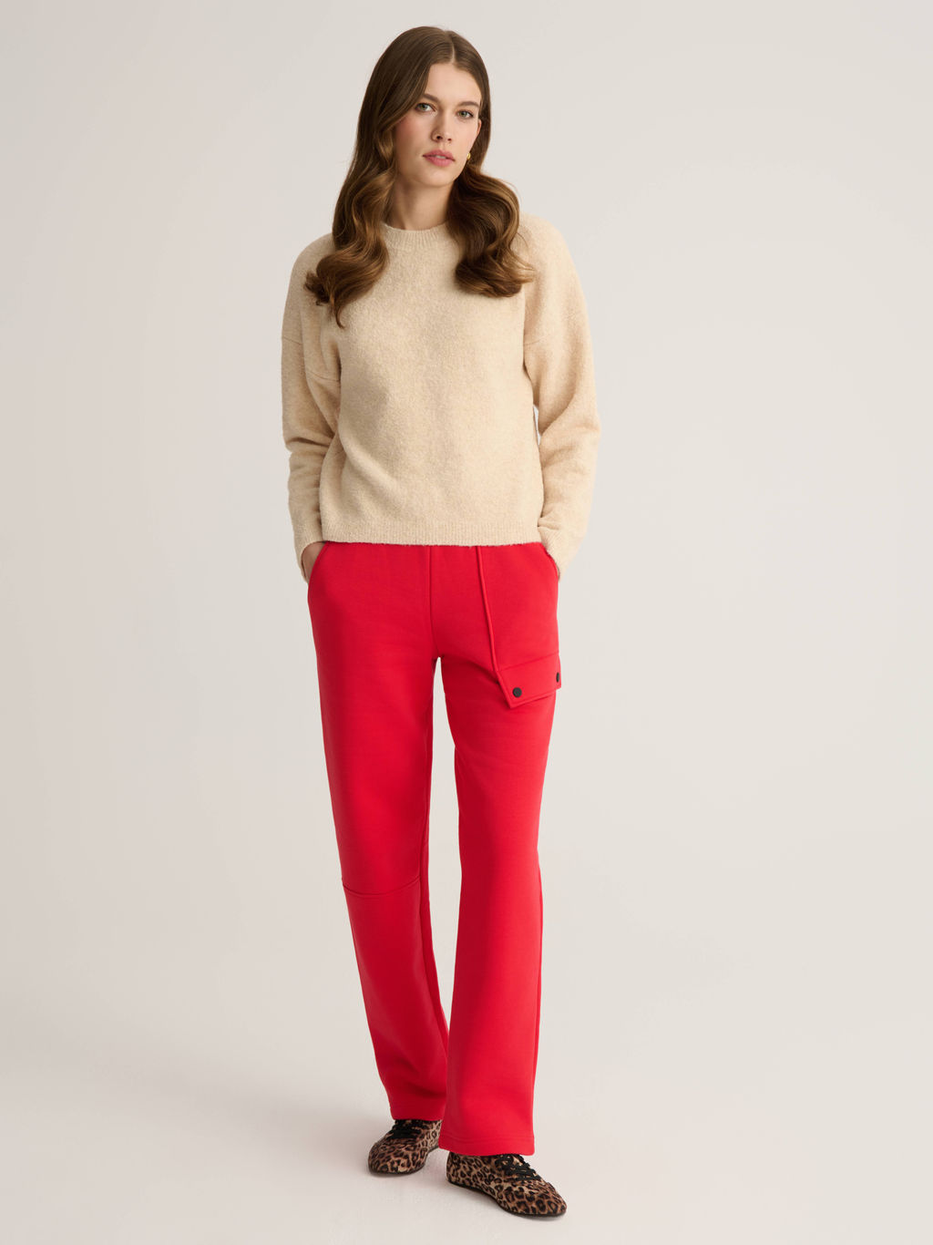 CONTE LBK 2842 Брюки женские crimson red