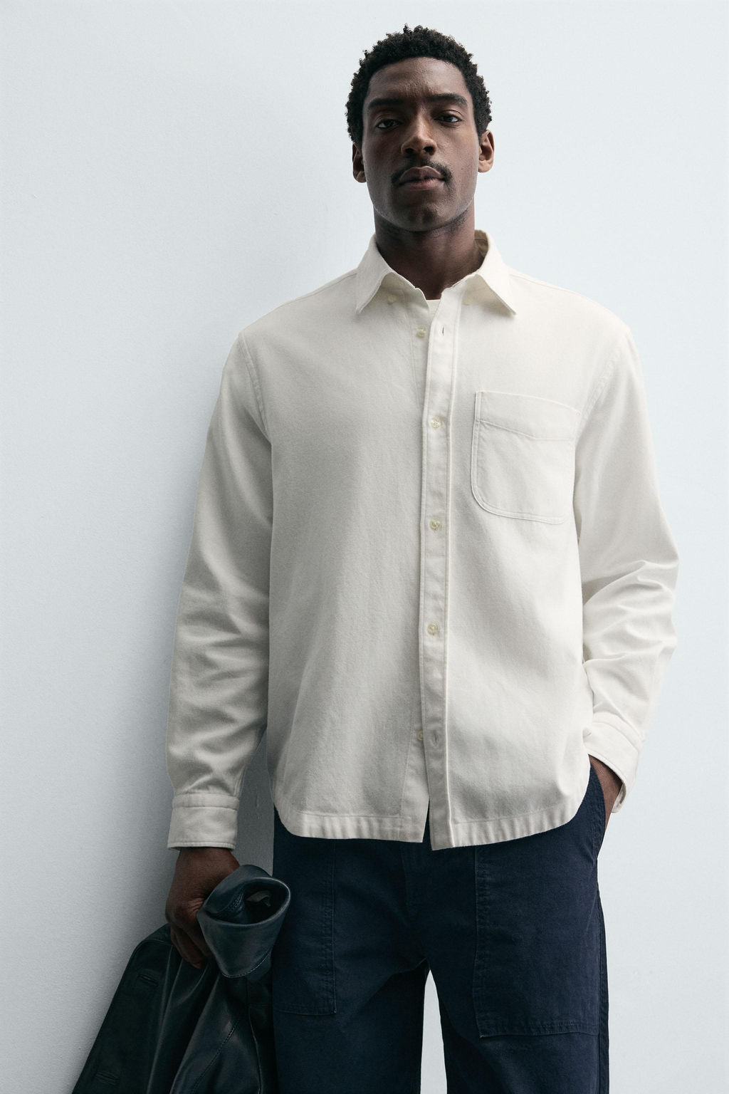 TEXTURED SHIRT WITH POCKET - Zara фото 6