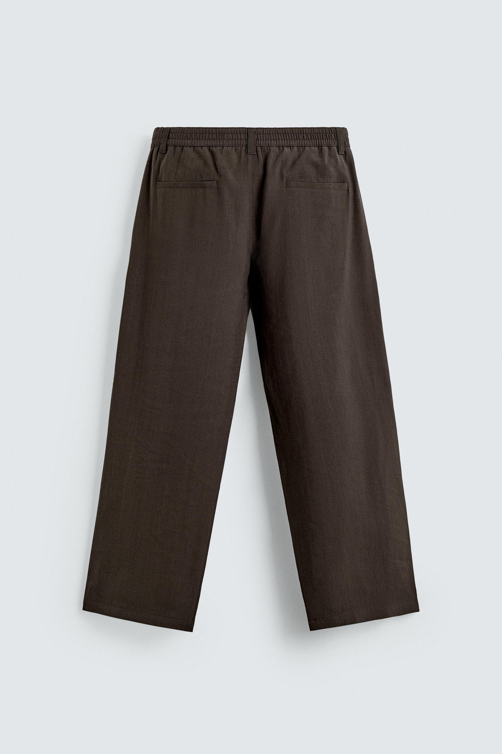 PANTAL?N FLUIDO PLIEGUES / Marr?n - Zara фото 7