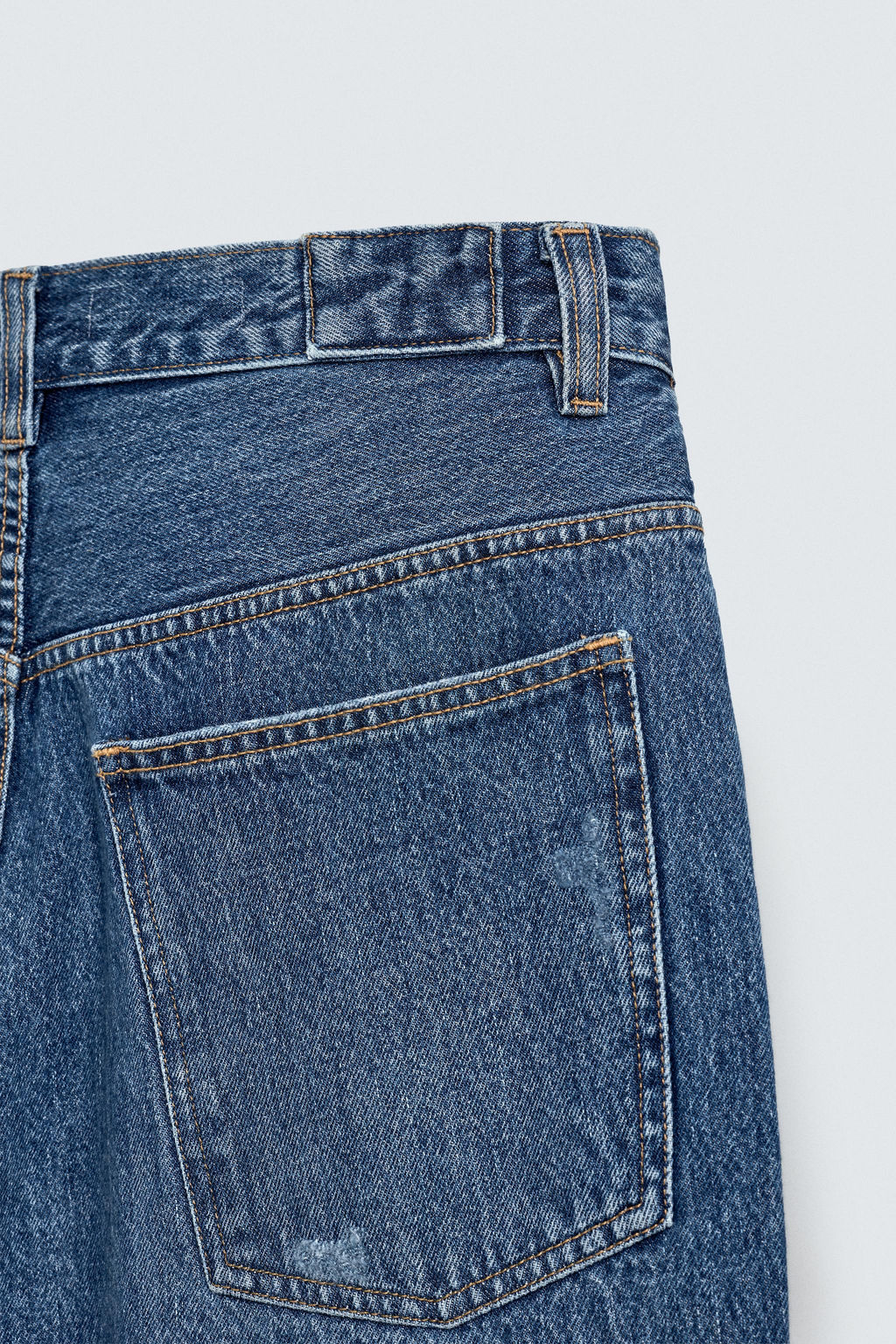 BERMUDA DENIM BAGGY FIT / Azul medio - Zara фото 10