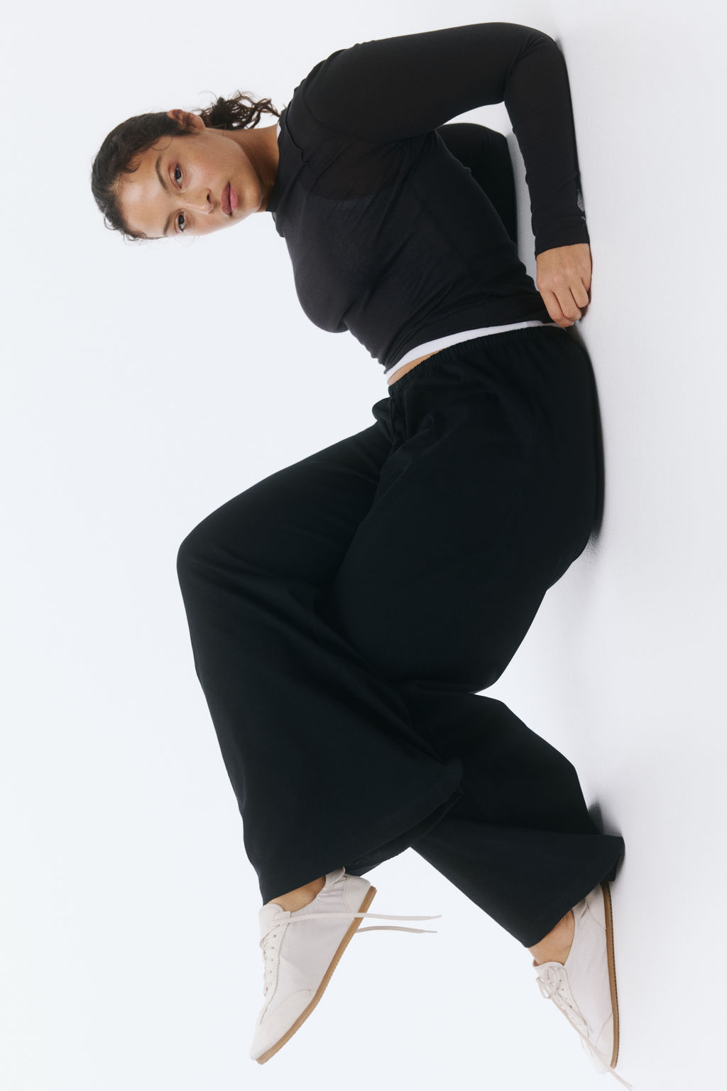 Pantal?n de algod?n con cord?n de ajuste - H&m фото 6