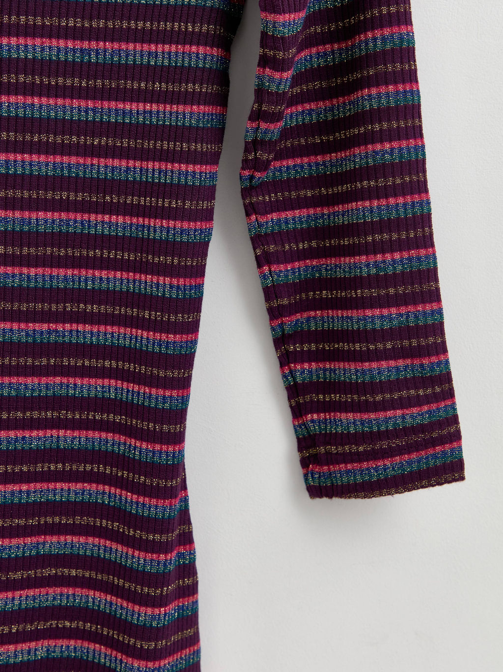 CONTE Платье в полоску с мерцающим блеском 836 plum