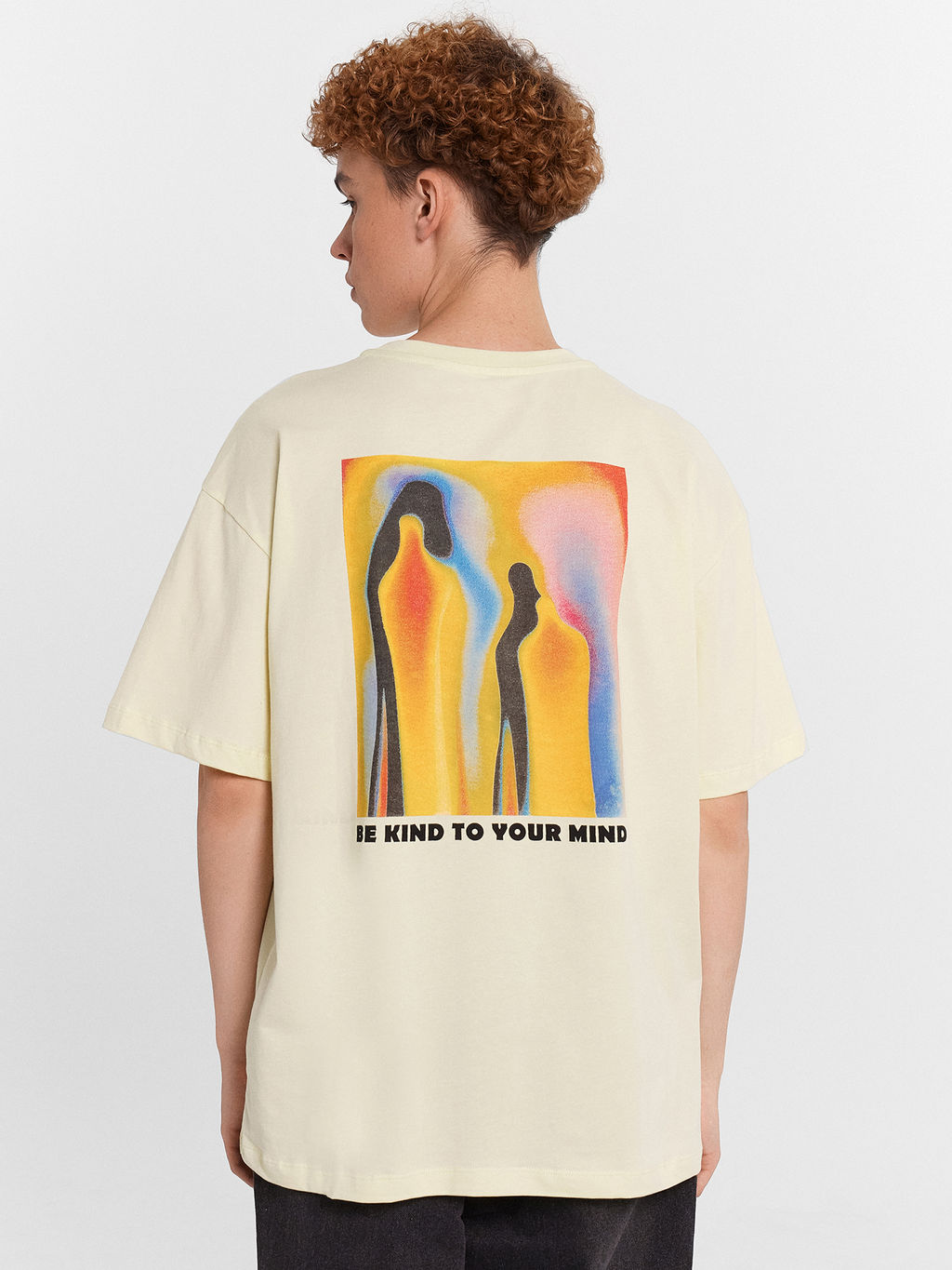 Футболка мужская желтая с надписью never ending нефрит +печать 111927 - Mark formelle фото 4